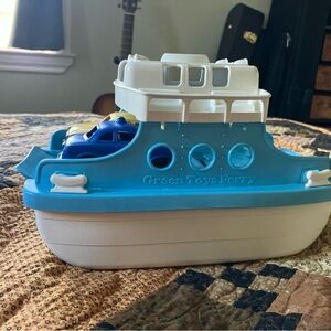 Green Toys Eco-Friendly Blue and White Ferry Boat Toy
